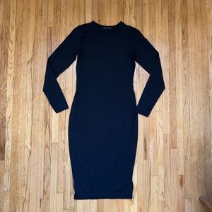 Black Bodycon Midi Dress